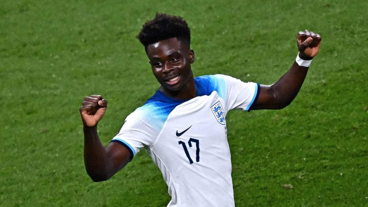 Bukayo Saka, anotó dos goles en el festín del Inglaterra 6 - 2 Irán Bukayo Saka, anotó dos goles en el festín del Inglaterra 6 - 2 Irán