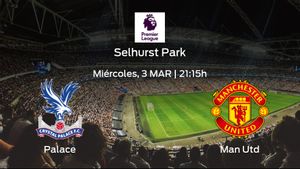 Previa del partido: el Crystal Palace recibe al Manchester United Previa del partido: el Crystal Palace recibe al Manchester United