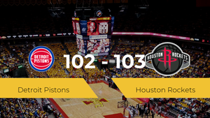 Houston Rockets vence a Detroit Pistons por 102-103 Houston Rockets vence a Detroit Pistons por 102-103