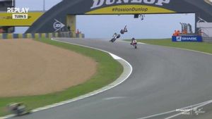 Marini ha salido por orejas en la curva 5 de Le Mans Marini ha salido por orejas en la curva 5 de Le Mans
