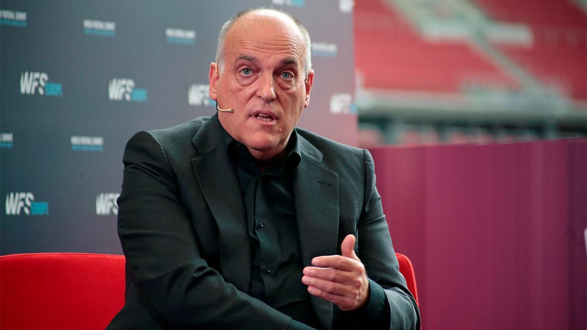 Javier Tebas, presidente de LaLiga, ha vuelto a dejar clara su postura sobre la Superliga