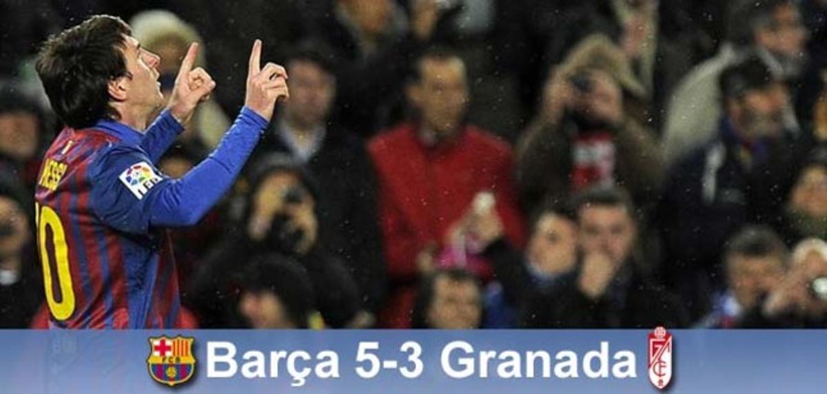 Messi hizo historia ante el Granada