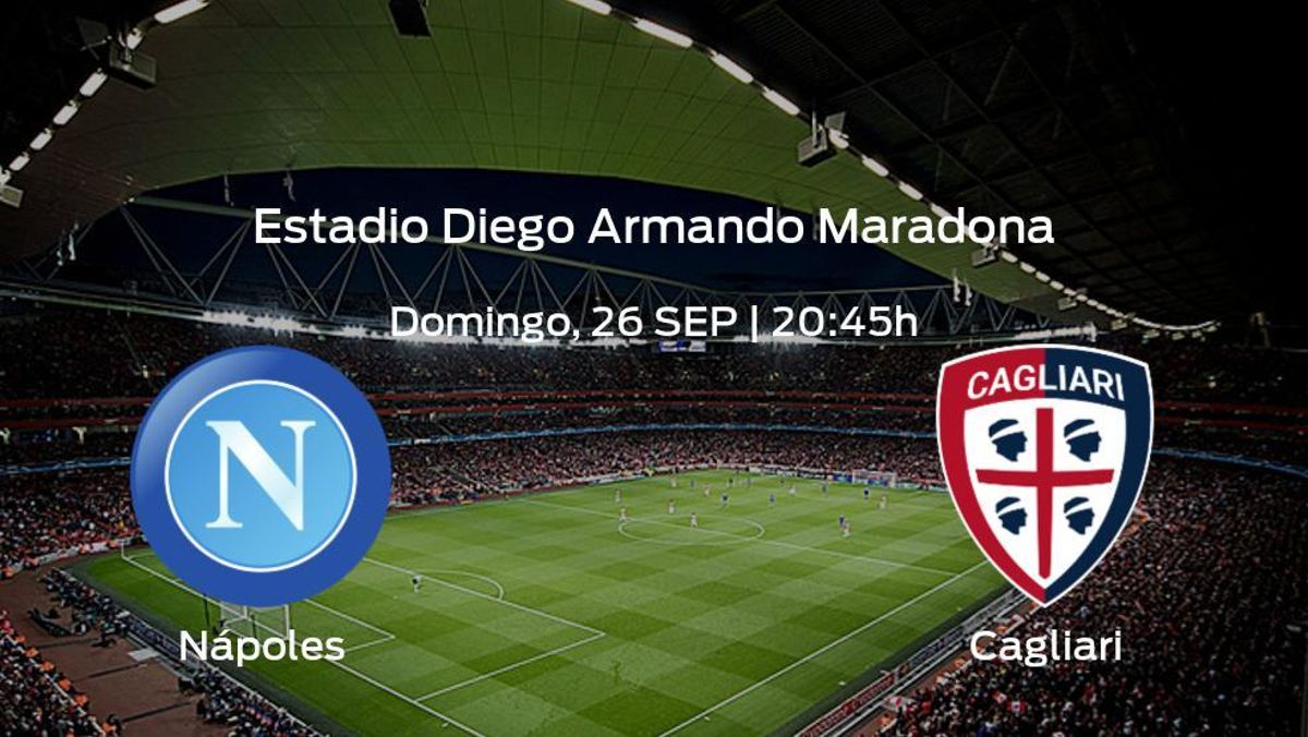 Previa del encuentro: el Nápoles recibe al Cagliari en la sexta jornada Previa del encuentro: el Nápoles recibe al Cagliari en la sexta jornada