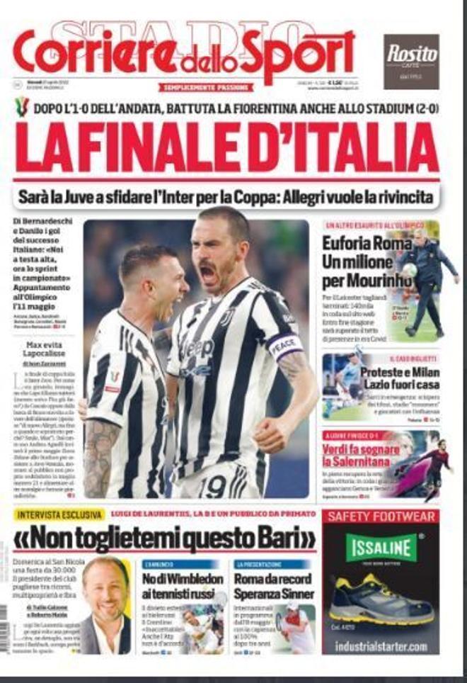 Las portadas de la prensa deportiva