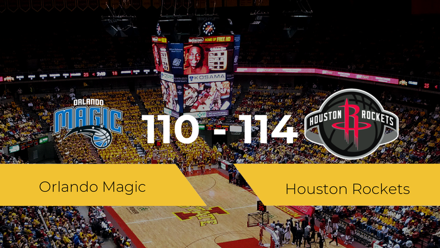 Houston Rockets consigue vencer a Orlando Magic (110-114)