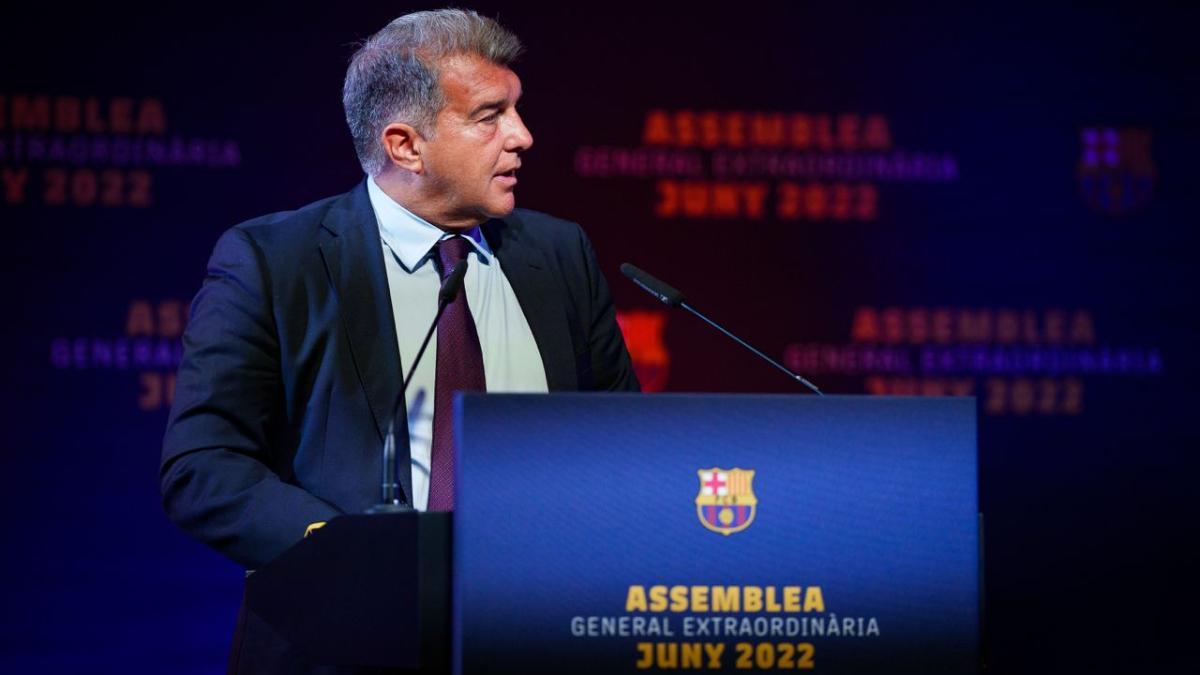 Laporta, tras la Asamblea: Hemos solucionado el presente y garantizado el futuro del Barça