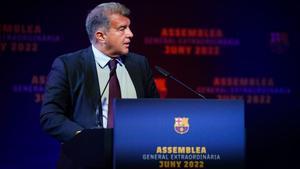 Laporta, tras la Asamblea: Hemos solucionado el presente y garantizado el futuro del Barça