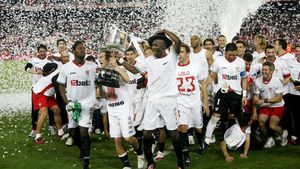El quinto título de Copa del Sevilla lo ganó en el Camp Nou El quinto título de Copa del Sevilla lo ganó en el Camp Nou