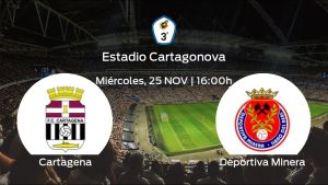 Previa del partido: el Cartagena B recibe a la Deportiva Minera Previa del partido: el Cartagena B recibe a la Deportiva Minera