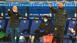 Pablo Machín, durante un encuentro de liga Pablo Machín, durante un encuentro de liga