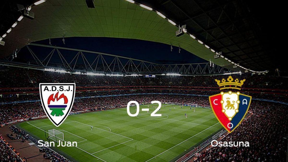 Osasuna Promesas se queda con los tres puntos después de derrotar 0-2 al San Juan DKE Osasuna Promesas se queda con los tres puntos después de derrotar 0-2 al San Juan DKE