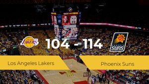 Phoenix Suns logra la victoria frente a Los Angeles Lakers por 104-114 Phoenix Suns logra la victoria frente a Los Angeles Lakers por 104-114