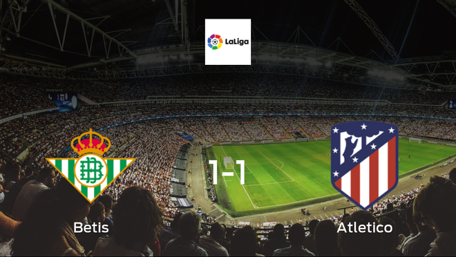 Betis held 1-1 by Atletico in at the Estadio Benito Villamarin Betis held 1-1 by Atletico in at the Estadio Benito Villamarin