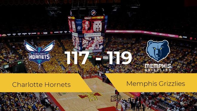 Memphis Grizzlies se impone por 117-119 frente a Charlotte Hornets Memphis Grizzlies se impone por 117-119 frente a Charlotte Hornets