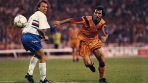 Hristo Stoichkov fue titular en la final de Wembley 1992