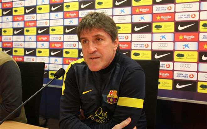 Jordi Roura, atendiendo a los medios de comunicación Jordi Roura, atendiendo a los medios de comunicación