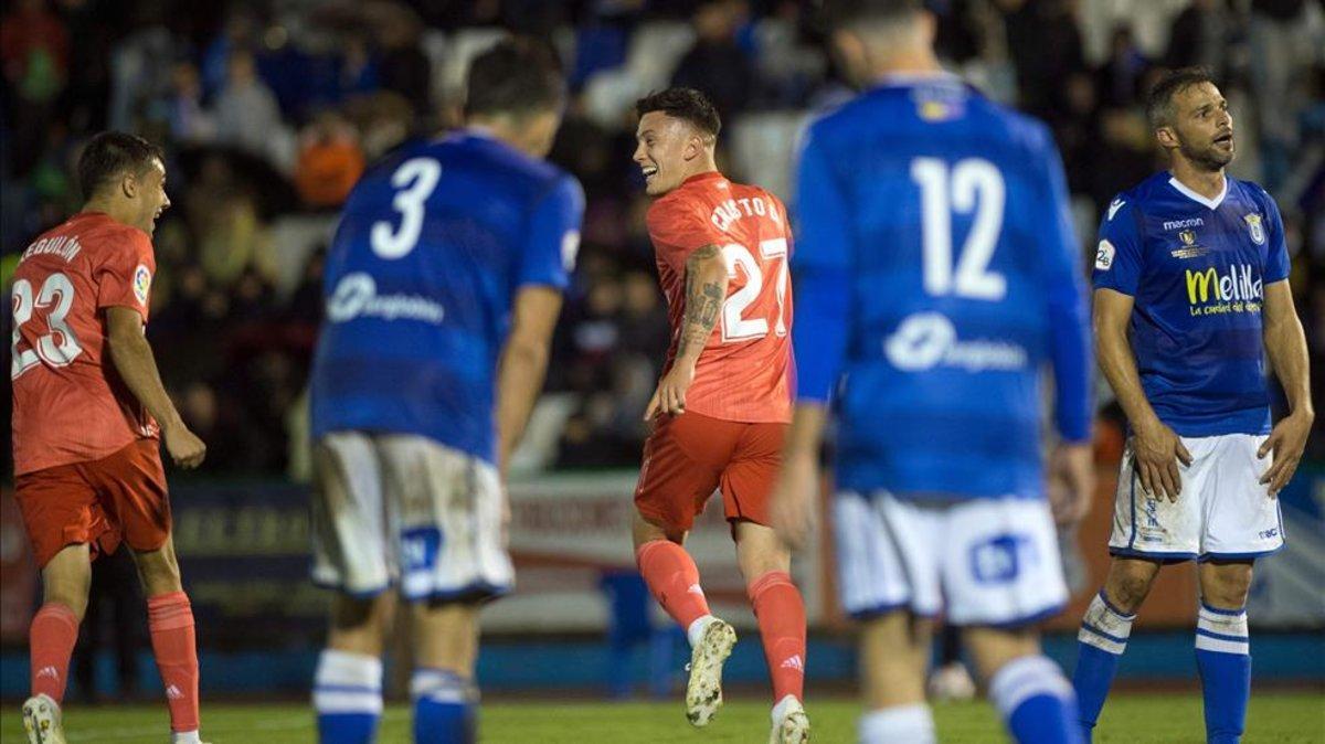 Cristo debutó con el Madrid con gol en la Copa en Melilla