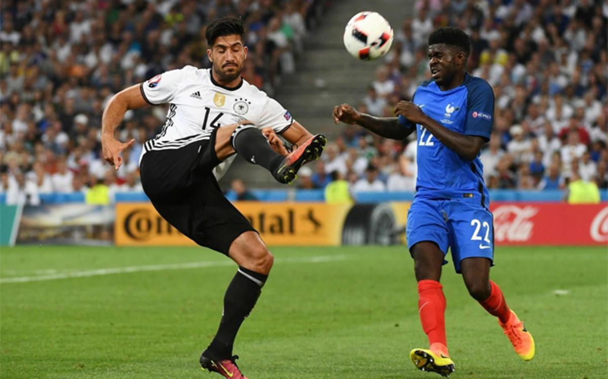 Samuel Umtiti cuajó un gran partido ante Alemania