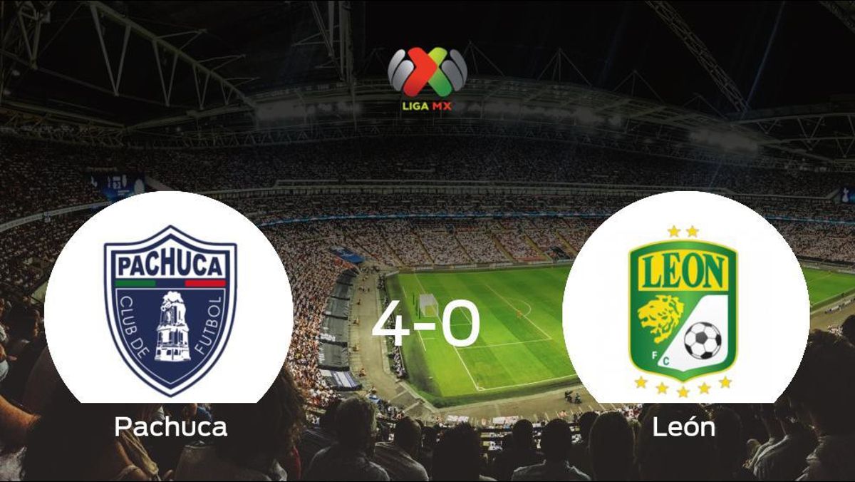 El Pachuca se lleva la victoria tras golear 4-0 al León El Pachuca se lleva la victoria tras golear 4-0 al León