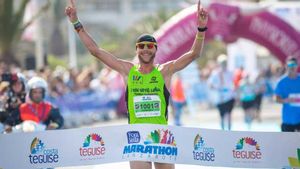 Jaume Leiva, en una imagen del Lanzarote International Marathon 2018 Jaume Leiva, en una imagen del Lanzarote International Marathon 2018
