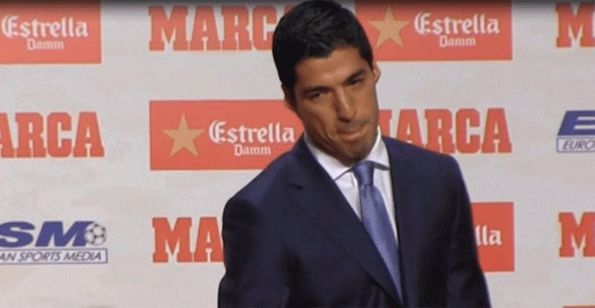 in the middle of nowhere Raise yourself Astonishment Las lágrimas de Luis Suárez en la gala de la Bota de Oro 2016
