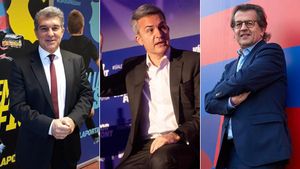 Laporta, Font y Freixa, los candidatos a la presidencia del Barça Laporta, Font y Freixa, los candidatos a la presidencia del Barça