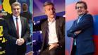 Laporta, Font y Freixa, los candidatos a la presidencia del Barça