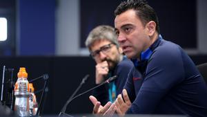 Xavi, en rueda de prensa Xavi, en rueda de prensa