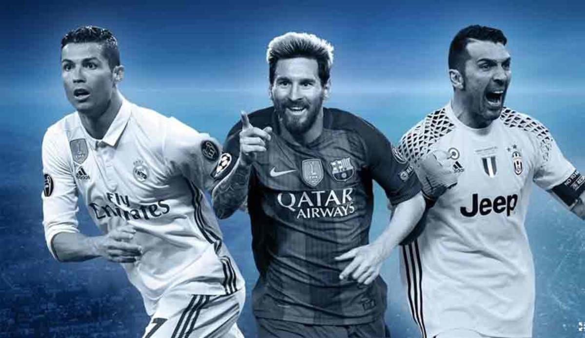 Cristiano, Messi y Buffon están en el equipo ideal de la Champions League