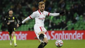 Ivan Rakitic durante un partido de la Champions League con el Sevilla Ivan Rakitic durante un partido de la Champions League con el Sevilla