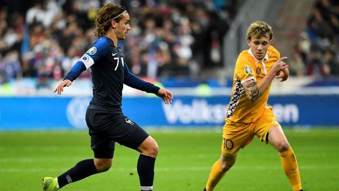 Griezmann no lució en el exiguo triunfo ante Moldavia Griezmann no lució en el exiguo triunfo ante Moldavia