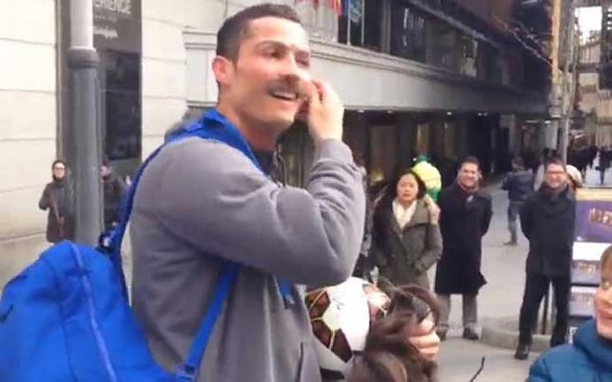Cristiano Ronaldo comparte el vídeo en el que se disfrazó de vagabundo
