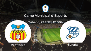 Previa del encuentro: el CE Europa defiende su liderato ante el Vilafranca Previa del encuentro: el CE Europa defiende su liderato ante el Vilafranca
