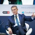 El líder de PP, Alberto Núñez Feijóo, interviene durante la última jornada de la 38 reunión del Cercle d’Economia, en el Hotel W de Barcelona, a 31 de mayo de 2023, en Barcelona, Catalunya (España).