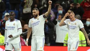Benzema adelantó al Real Madrid en el marcador