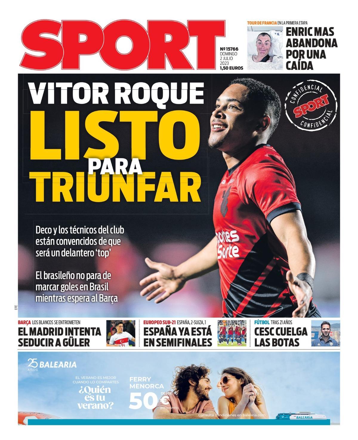 Portada SPORT 2 julio