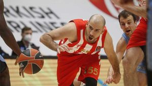 Quino Colom, durante un partido de la Euroliga Quino Colom, durante un partido de la Euroliga