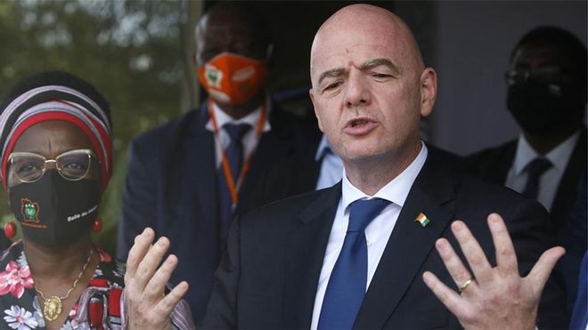 Gianni Infantino, presidente de la FIFA, en una imagen de archivo Gianni Infantino, presidente de la FIFA, en una imagen de archivo
