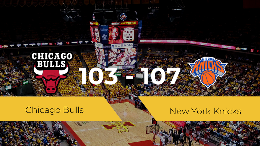 New York Knicks wins 103-107 over Chicago Bulls