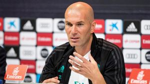 Zinedine Zidane, entrenador del Real Madrid, en rueda de prensa Zinedine Zidane, entrenador del Real Madrid, en rueda de prensa