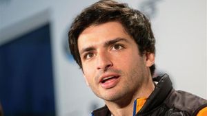 Carlos Sainz durante una rueda de prensa Carlos Sainz durante una rueda de prensa