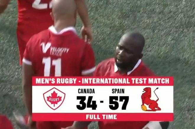 Por primera vez en la historia, España vence a Canadá por 34-57