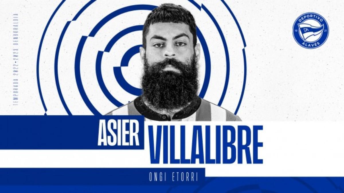 El delantero Asier Villalibre jugará cedido en el Alavés hasta el final de la temporada 2022-23