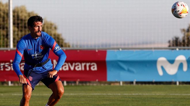 Savic, durante un entrenamiento Savic, durante un entrenamiento