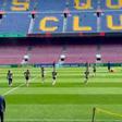 El Barça Femenino entrena en el Camp Nou