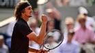 Zverev celebra un punto