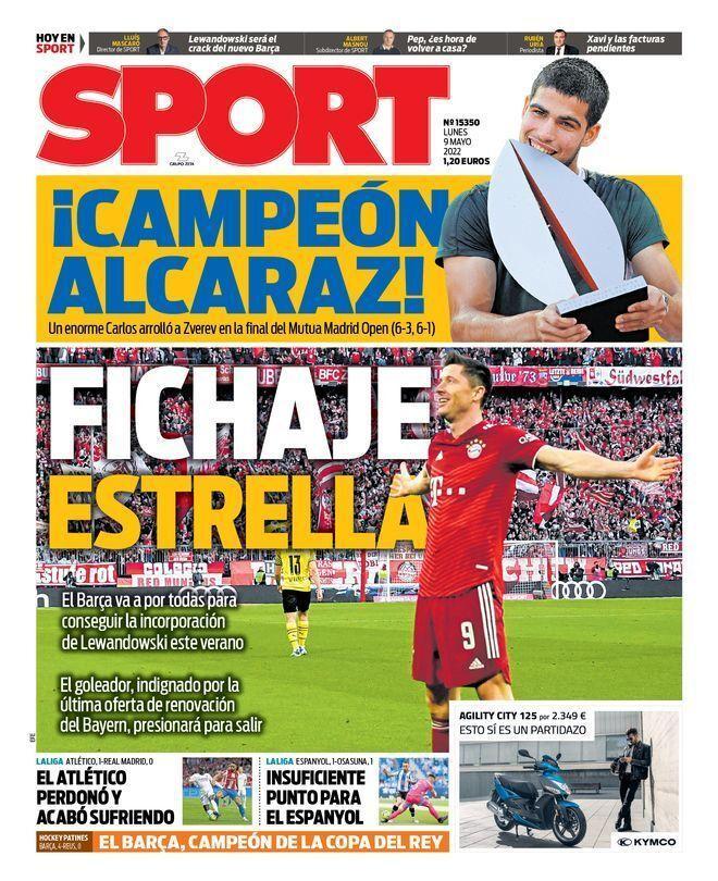 Las portadas de la prensa deportiva de este lunes