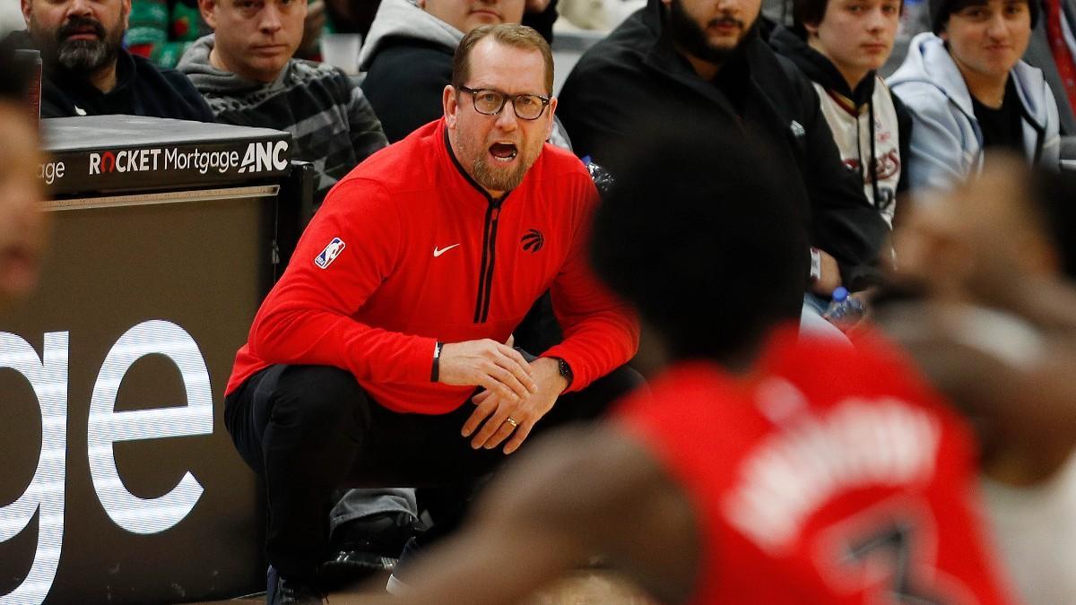 Toronto Raptors coach Nick Nurse fires after a bad season