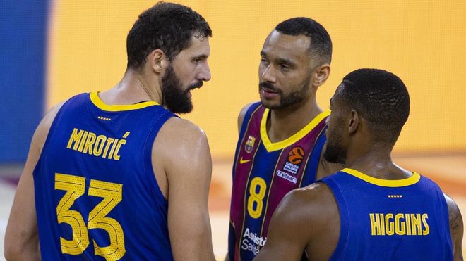 Mirotic, Hanga y Higgins, tres pesos pesados del Barça Mirotic, Hanga y Higgins, tres pesos pesados del Barça