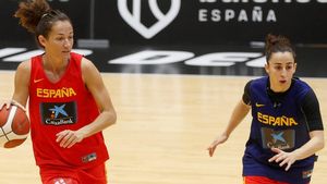 La selección española entrenando en las instalaciones de Valencia Basket La selección española entrenando en las instalaciones de Valencia Basket
